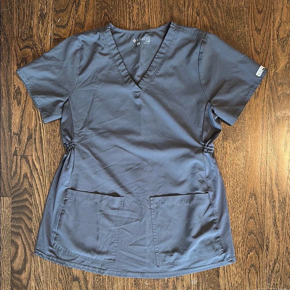 COPY - Med Couture Maternity Scrub Set - Grey Pewter
